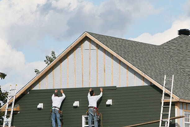 Professional Siding technician working in Edgewater, CO